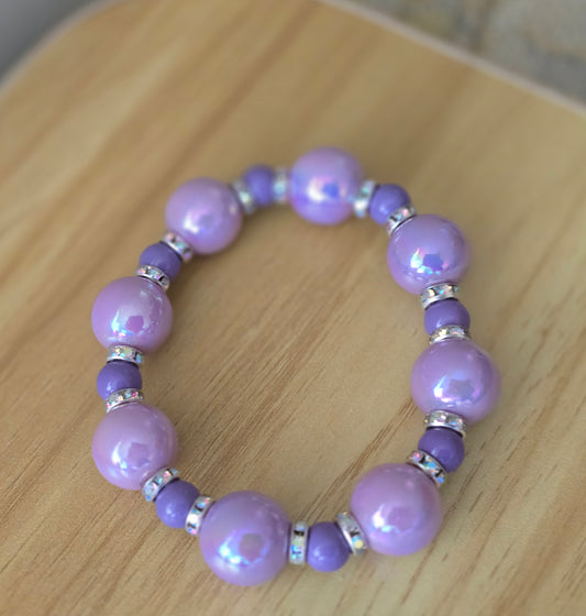 Touch Of Love Custom Purple Bracelet