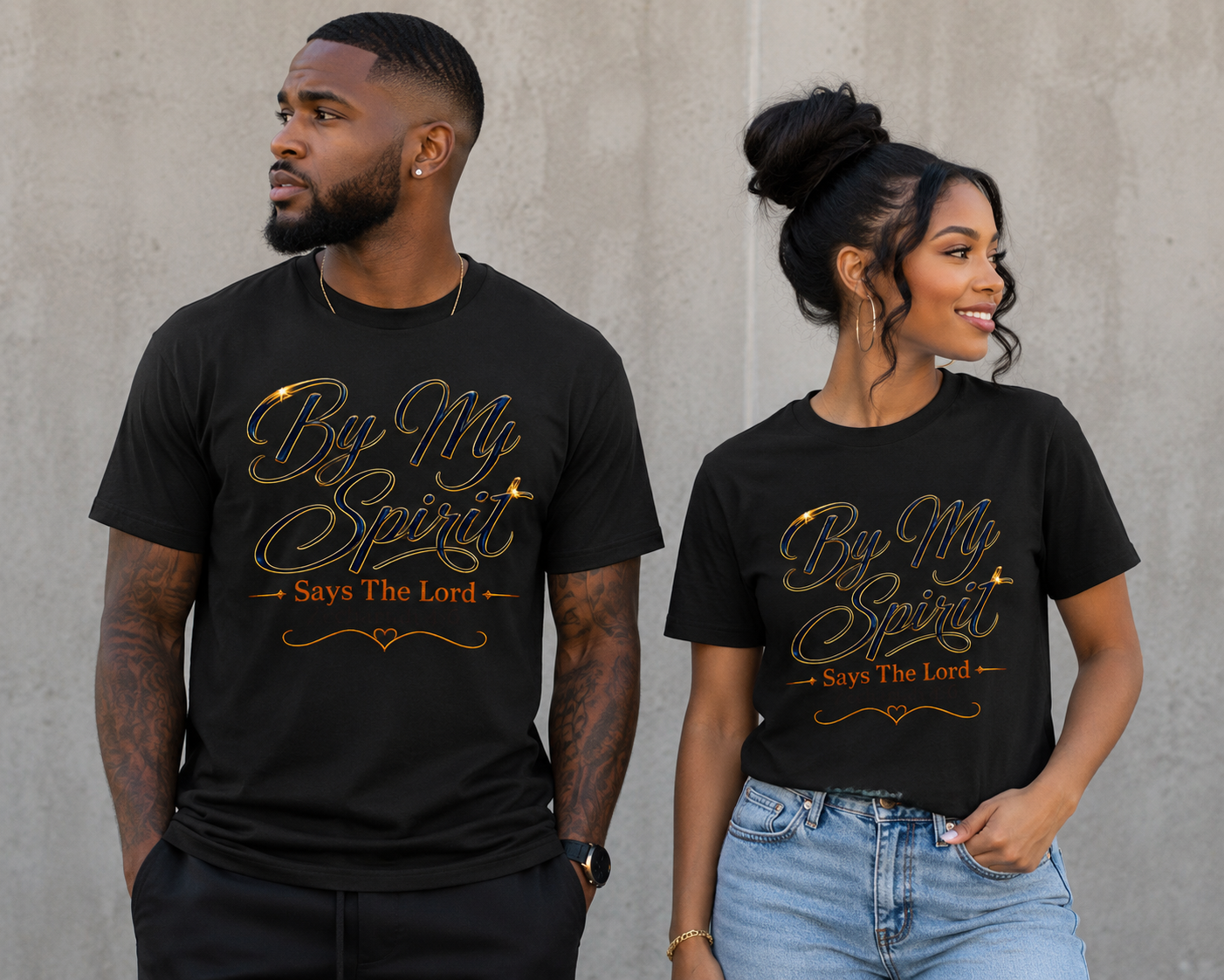 By My Spirit T-Shirt – Zechariah 4:6 Christian Faith Tee
