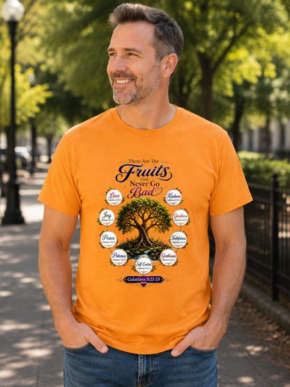 T-Shirt — Fruit of the Spirit Tree Design (Galatians 5:22-23)