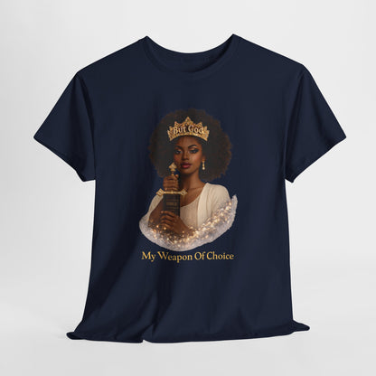 T‑Shirt — 'My Weapon Of Choice' Crowned Queen Graphic Tee