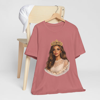 T-Shirt — Black Queen with Crown "But God" Graphic