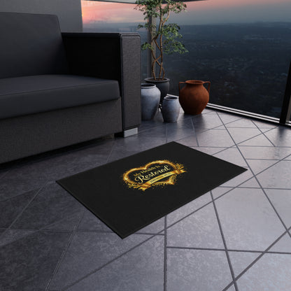Outdoor Rug — “My Health Is Restored” Scripture Welcome Mat (Jeremiah 30:17)