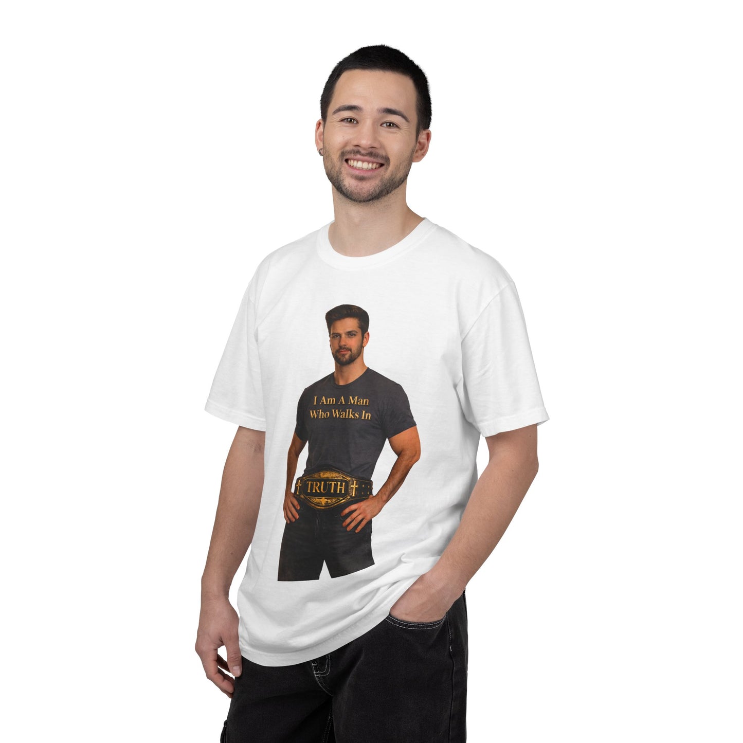 Truth Belt Graphic T-Shirt — "I Am A Man Who Walks In Truth"