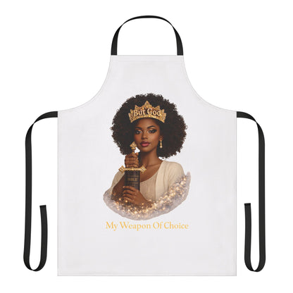 My Weapon of Choice Apron — Crowned Woman Graphic Cooking Apron