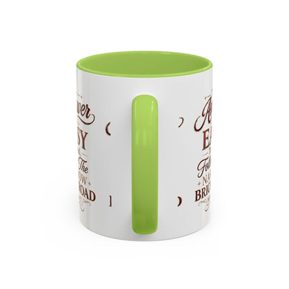 Inspirational Faith Coffee Mug — "The Answer Is Easy to Find, Follow the Narrow Brick Road"
