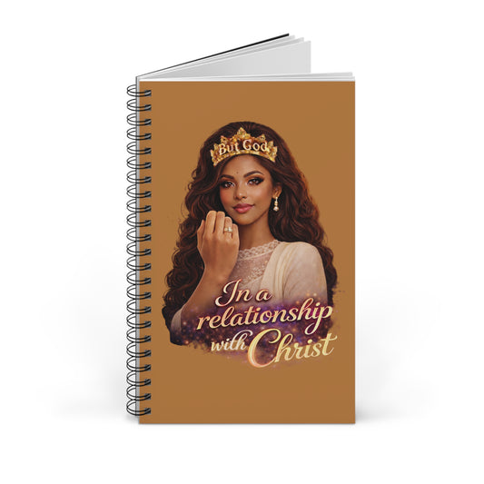 Christian Spiral Journal — "In a Relationship with Christ" Faith Notebook