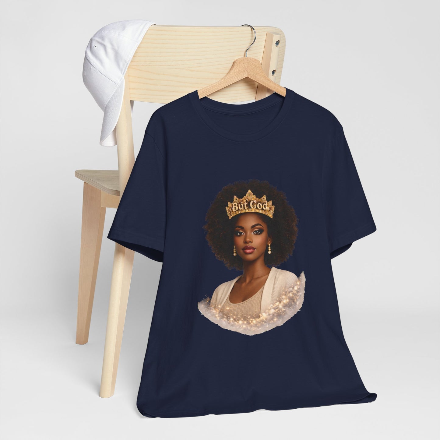 T-Shirt — Black Queen with Crown "Built Good" Graphic