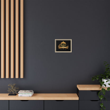 Framed Matte Canvas - "But God Apparel" Gold Crown Wall Art
