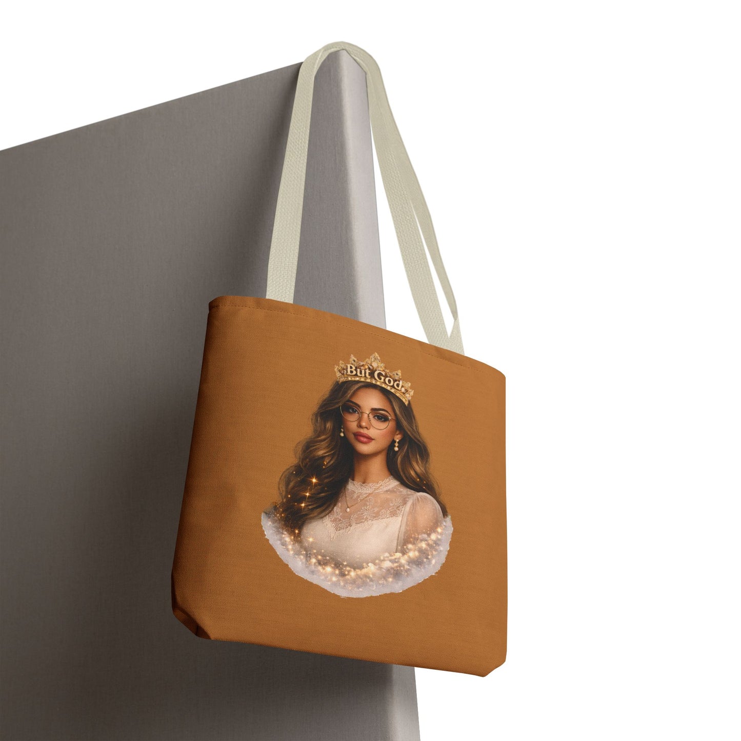 "But God" Portrait Tote Bag – Inspirational Art Tote