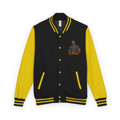 Letterman Jacket — "I Am a Man Who Walks in Truth" Graphic Varsity Jacket