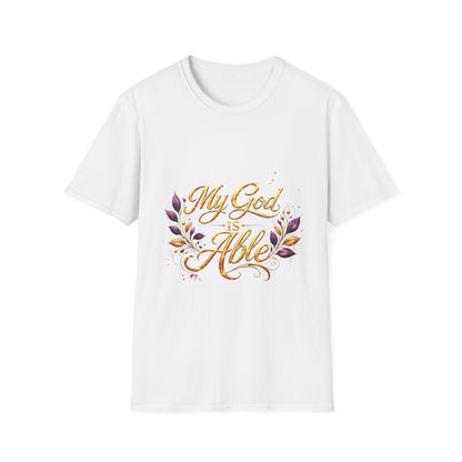My God Is Able T-Shirt — Inspirational Christian Faith Tee
