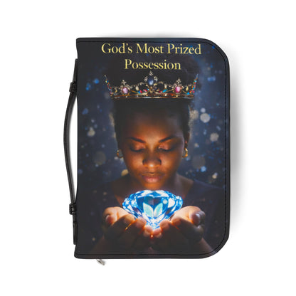 Bible Cover — "God's Most Prized Possession" Inspirational Zippered Bible Case (Isaiah 43:4)