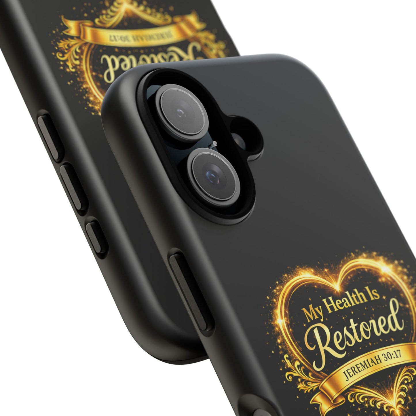 Phone Case — "My Health Is Restored" Christian Faith Design (Jeremiah 30:17)