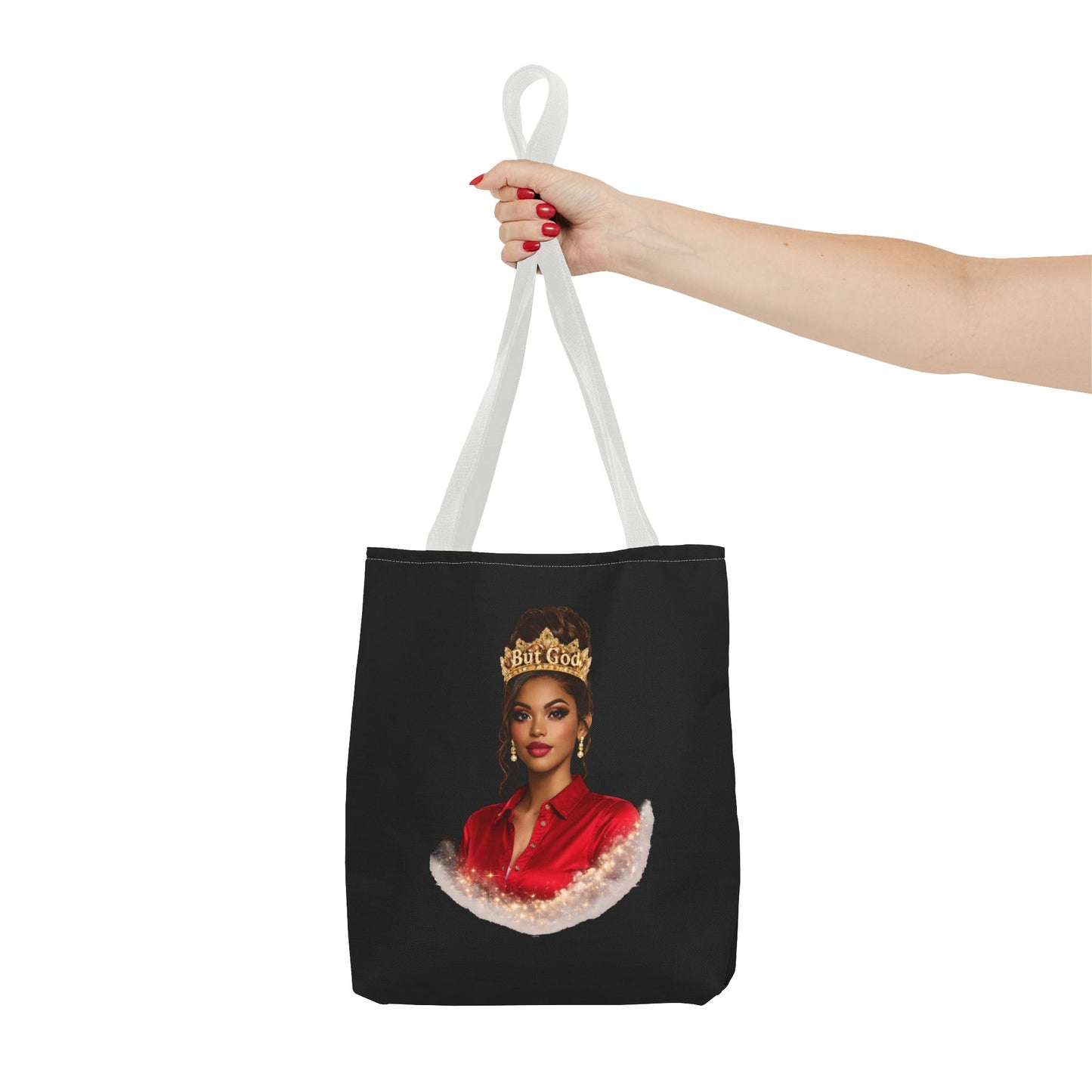 "But God" Portrait Tote Bag — Elegant Royalty Art Tote