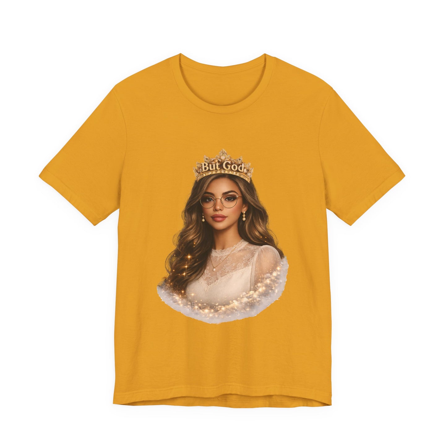 T-Shirt — Black Queen with Crown "But God" Graphic