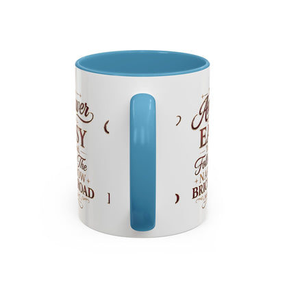 Inspirational Faith Coffee Mug — "The Answer Is Easy to Find, Follow the Narrow Brick Road"