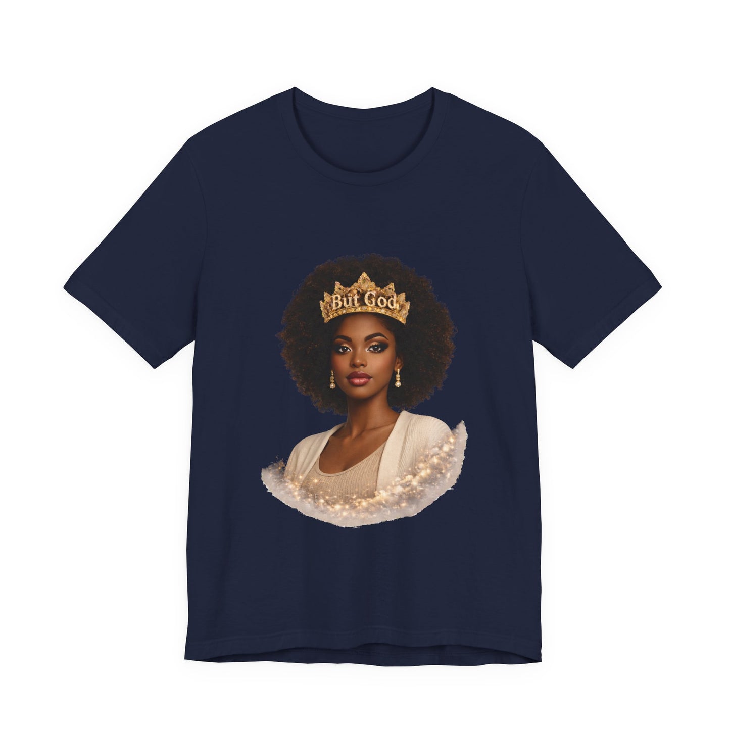 T-Shirt — Black Queen with Crown "Built Good" Graphic