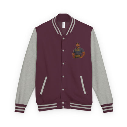 Letterman Jacket — "I Am a Man Who Walks in Truth" Graphic Varsity Jacket