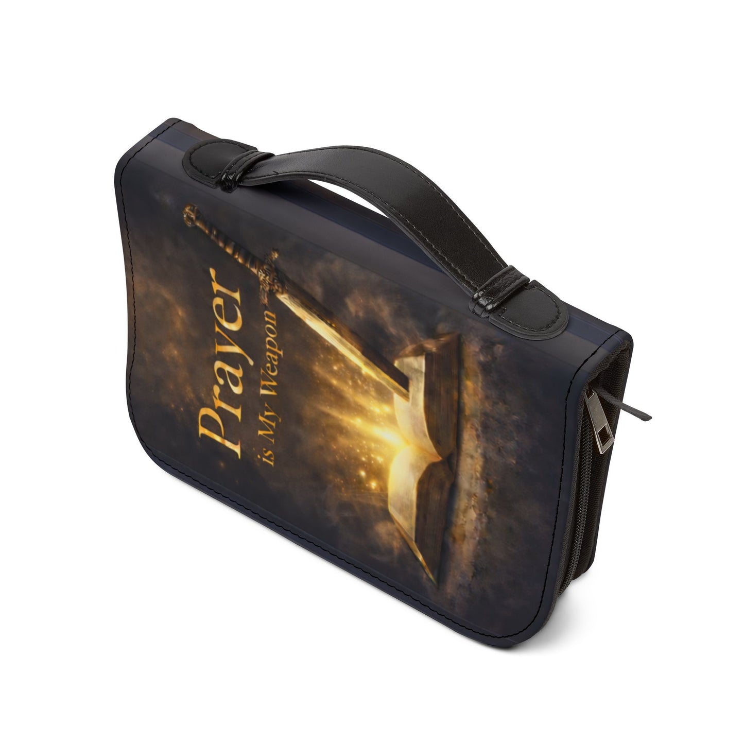 Prayer Is My Weapon Bible Cover — Ephesians 6:11 Scripture Zippered Bible Case