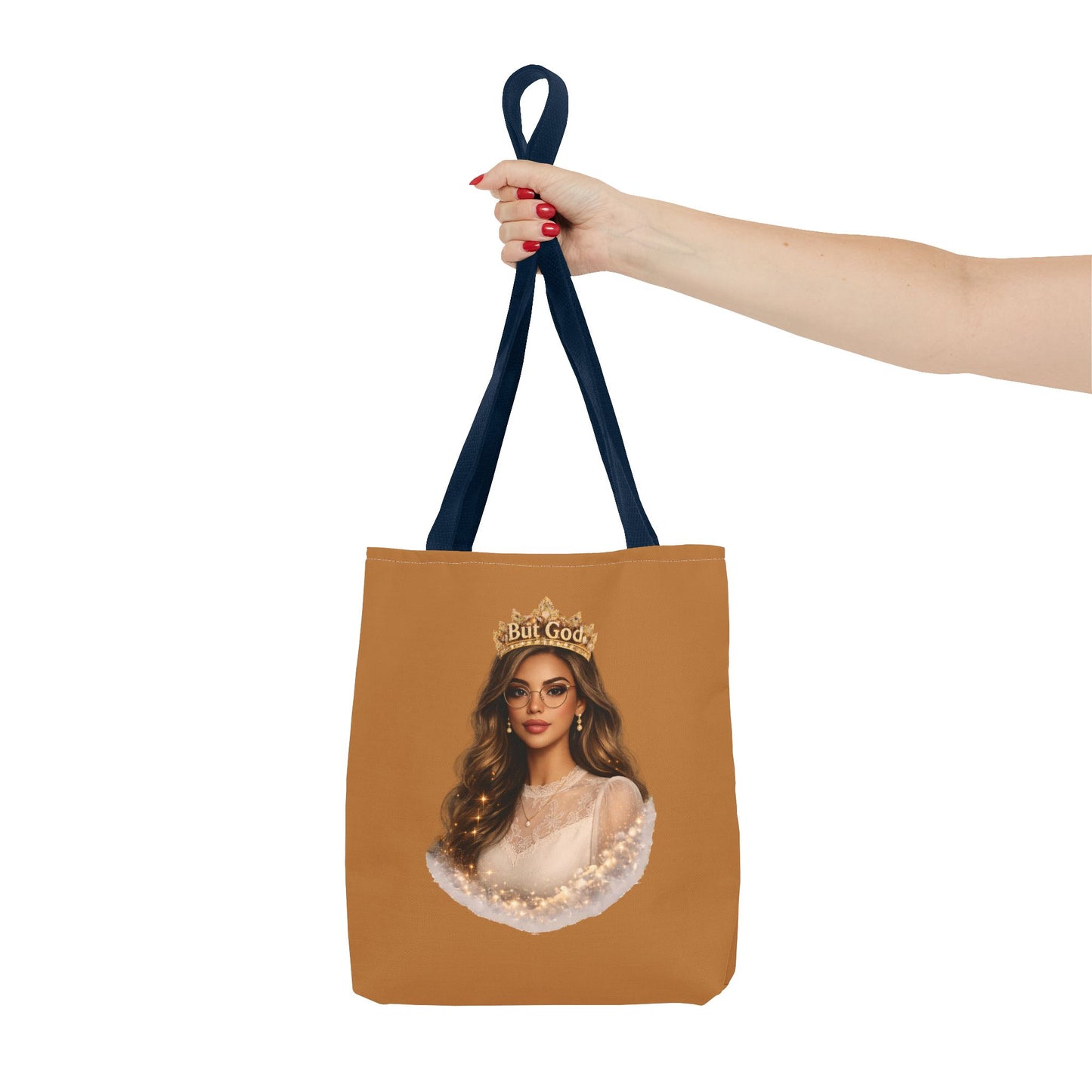 "But God" Portrait Tote Bag – Inspirational Art Tote