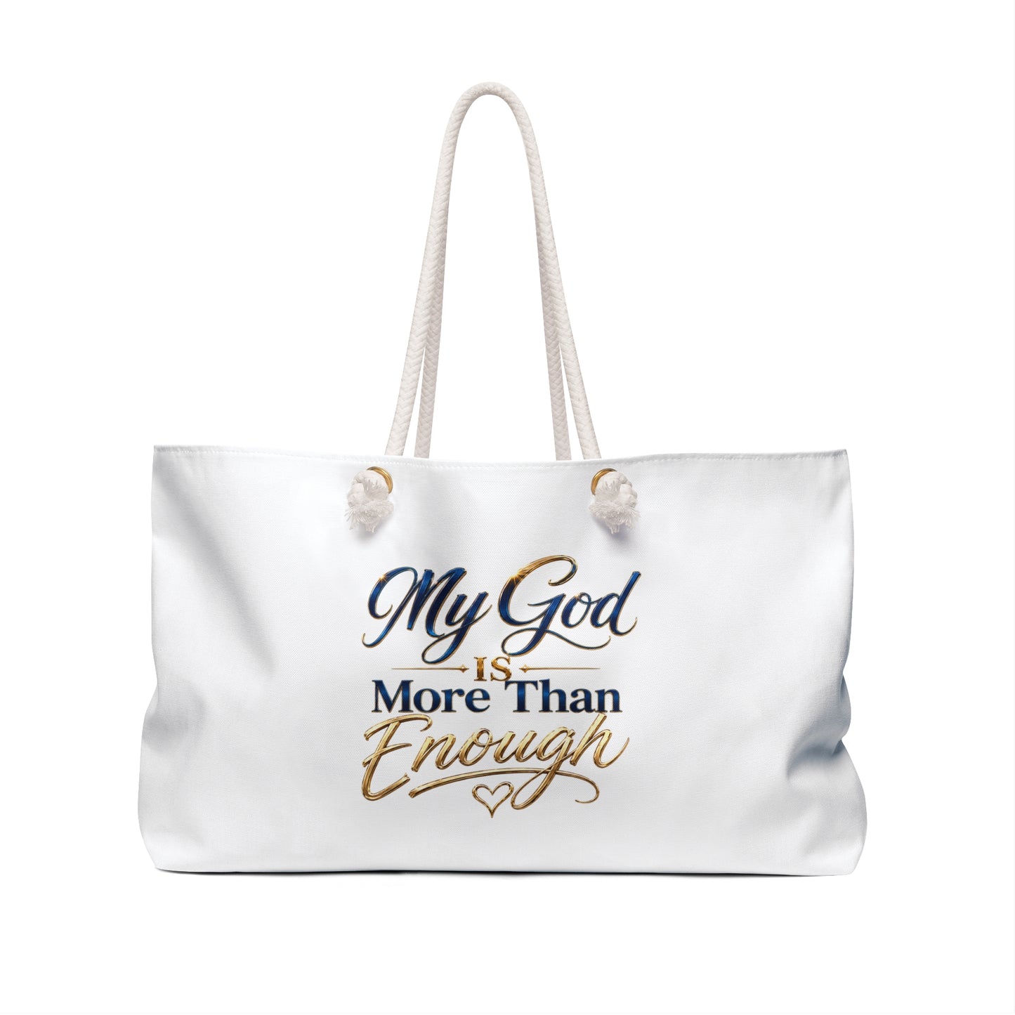 Tote Bag — "My God Is More Than Enough" Inspirational Travel Tote