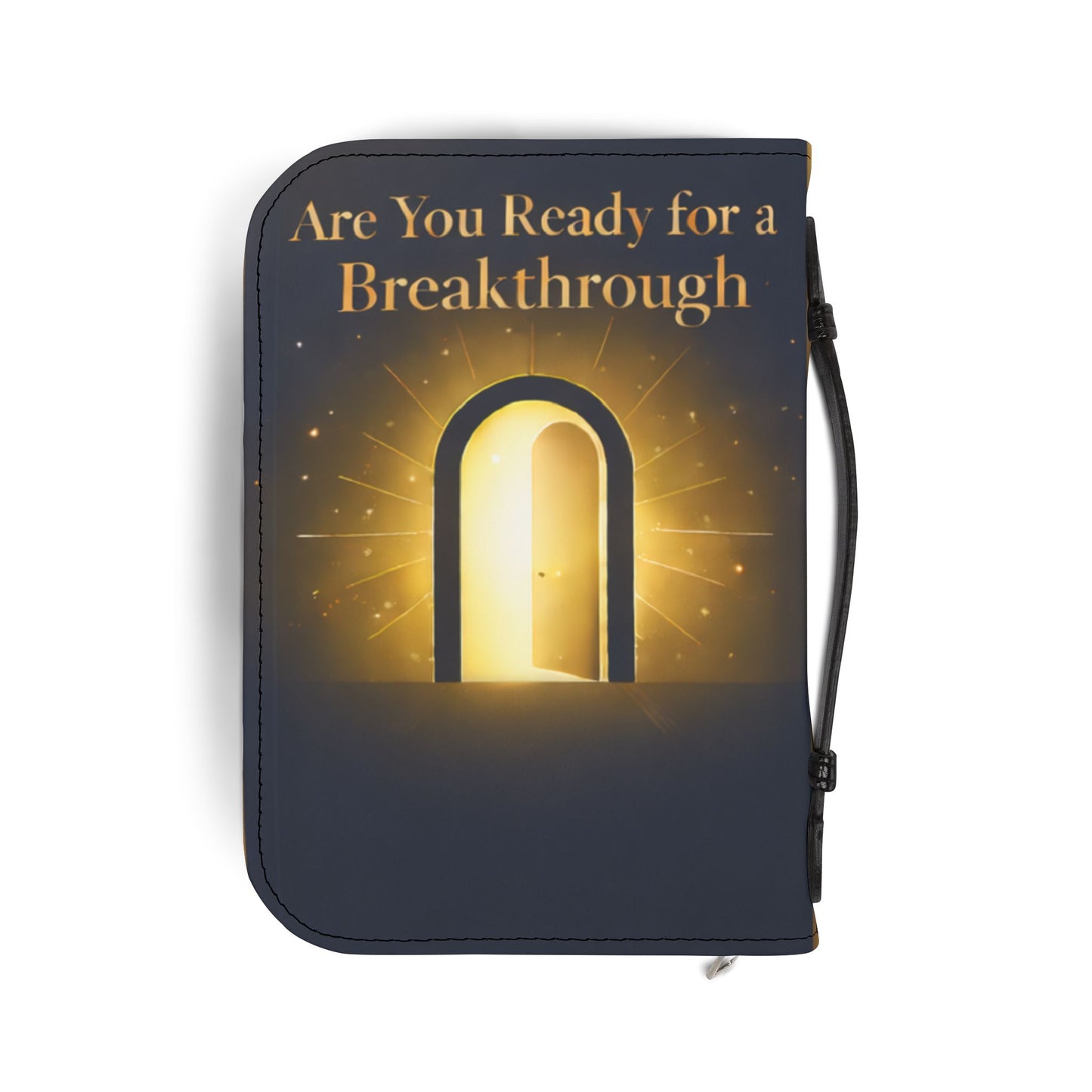 Bible Cover — "Are You Ready for a Breakthrough" Isaiah 43:19 Inspirational Zippered Cover
