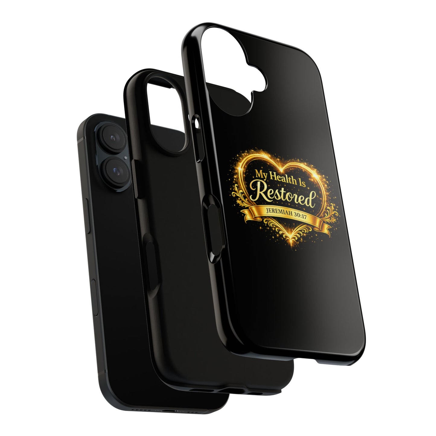 Phone Case — "My Health Is Restored" Christian Faith Design (Jeremiah 30:17)