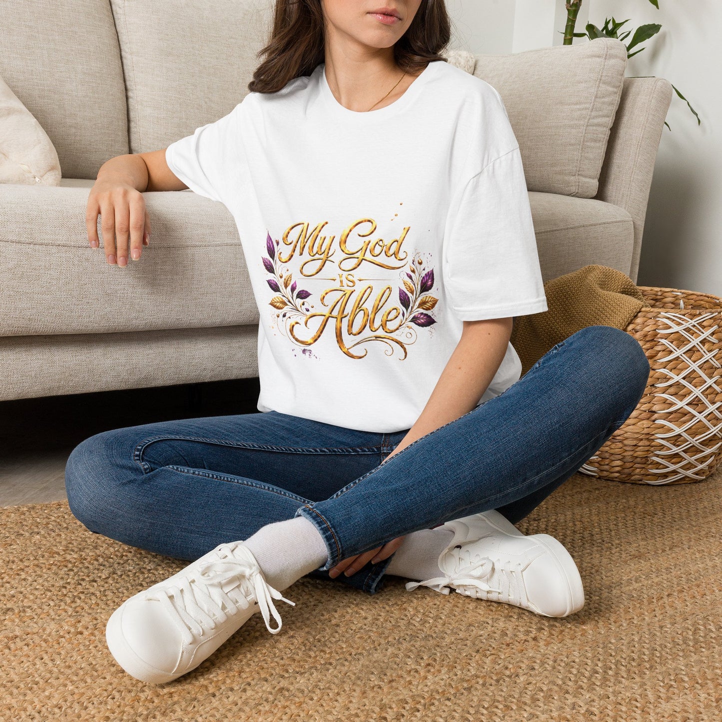 My God Is Able T-Shirt — Inspirational Christian Faith Tee