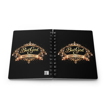 Journal - "But God" Inspirational Spiral Notebook (Christian Faith, Encouragement)