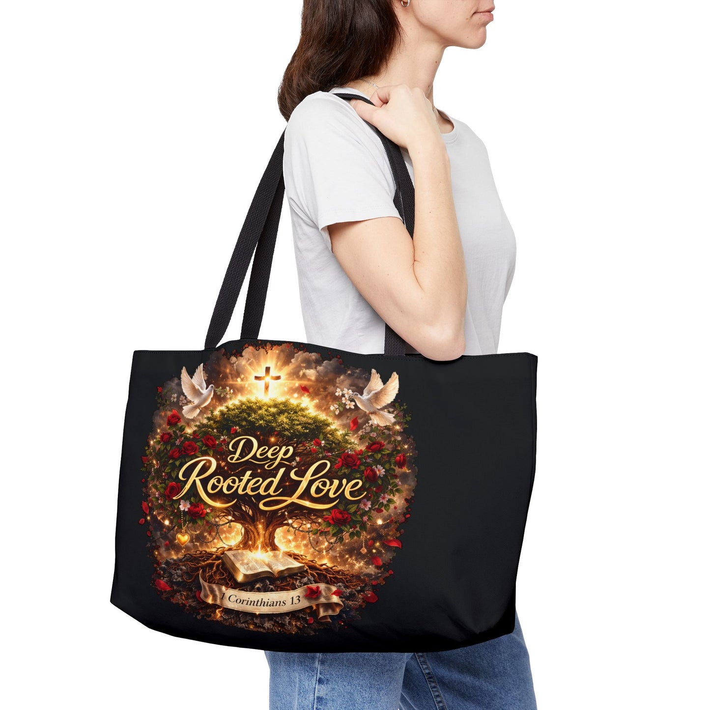 "Deep Rooted Love" Christian Wreath Carryall