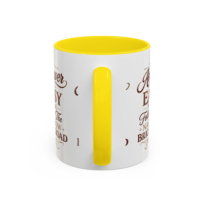Inspirational Faith Coffee Mug — "The Answer Is Easy to Find, Follow the Narrow Brick Road"