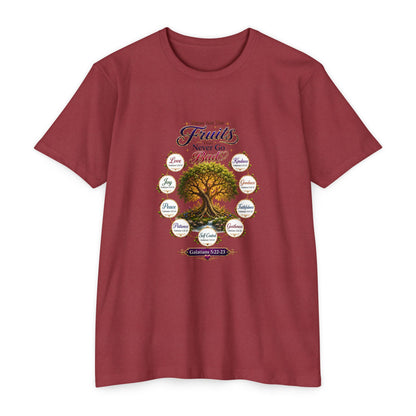 T-Shirt — Fruit of the Spirit Tree Design (Galatians 5:22-23)