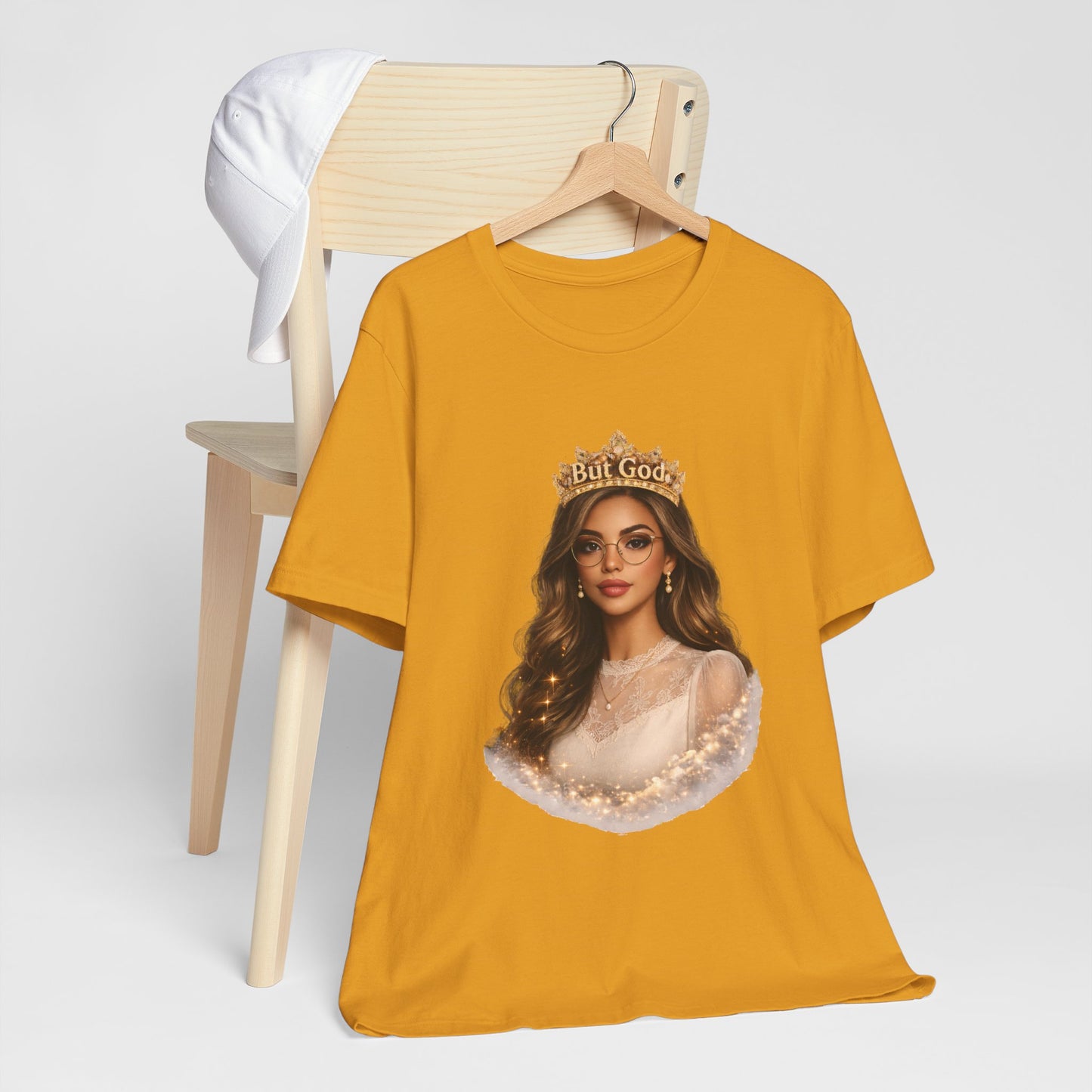 T-Shirt — Black Queen with Crown "But God" Graphic