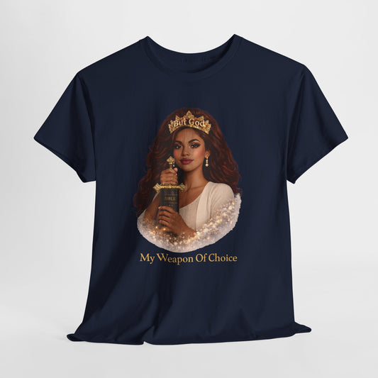 T‑Shirt — "My Weapon Of Choice" Queen with Trophy Graphic