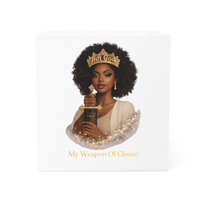 Note Cube — "My Weapon Of Choice" Faith Journal Sticky Note Block