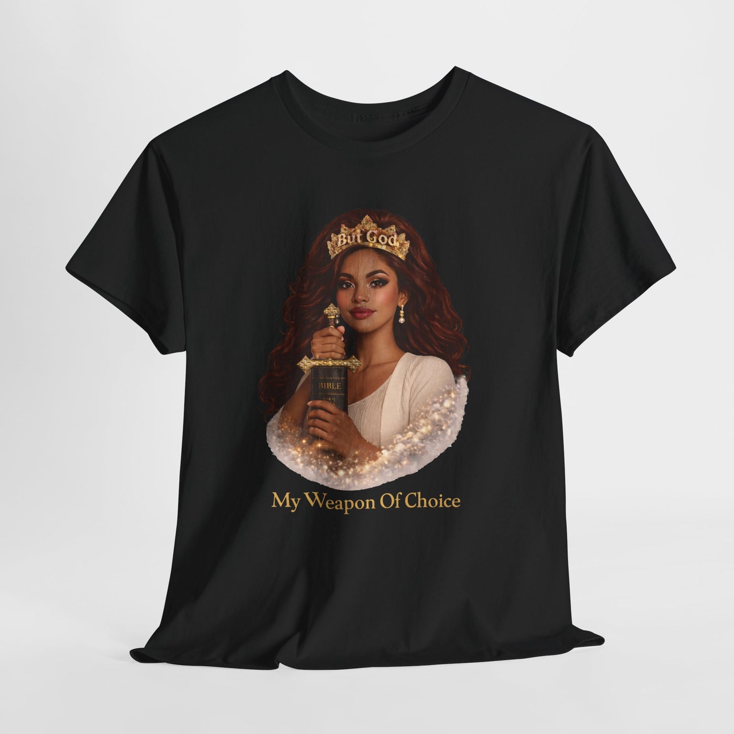 T‑Shirt — "My Weapon Of Choice" Queen with Trophy Graphic