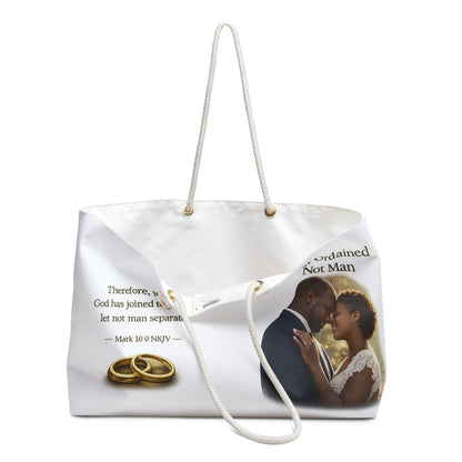 God-Ordained Tote Bag "Therefore what God has joined together" Travel Tote