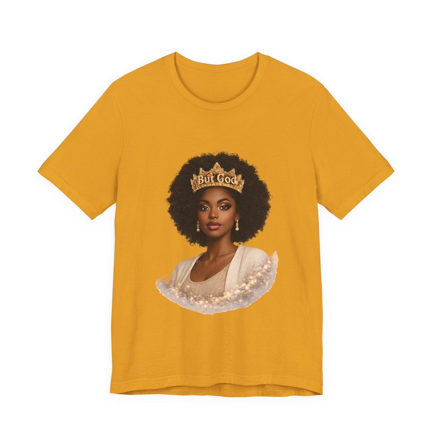T-Shirt — Black Queen with Crown "Built Good" Graphic