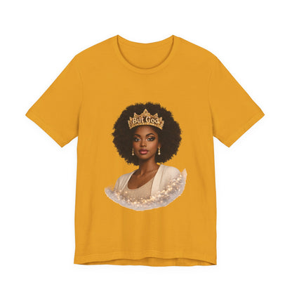 T-Shirt — Black Queen with Crown "Built Good" Graphic