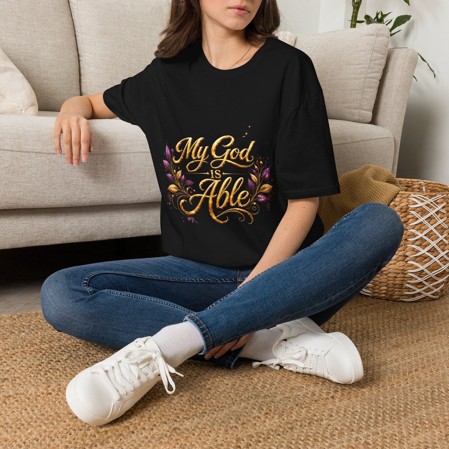 My God Is Able T-Shirt — Inspirational Christian Faith Tee