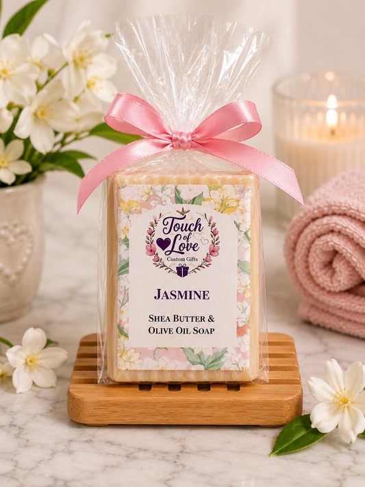 Jasmine Soap & Soap Dish Gift Set