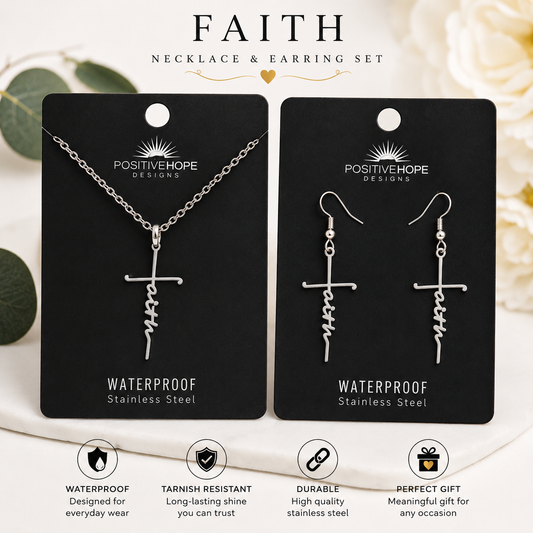 Faith Necklace & Earring Set