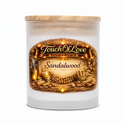 Touch Of Love Custom Frosted Fragrance Candles